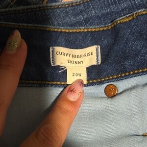 Madewell Curvy High-Rise Skinny Jeans - Blue